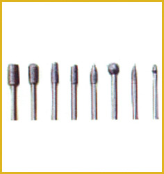 Diamond mounted point electroplated & metal bond